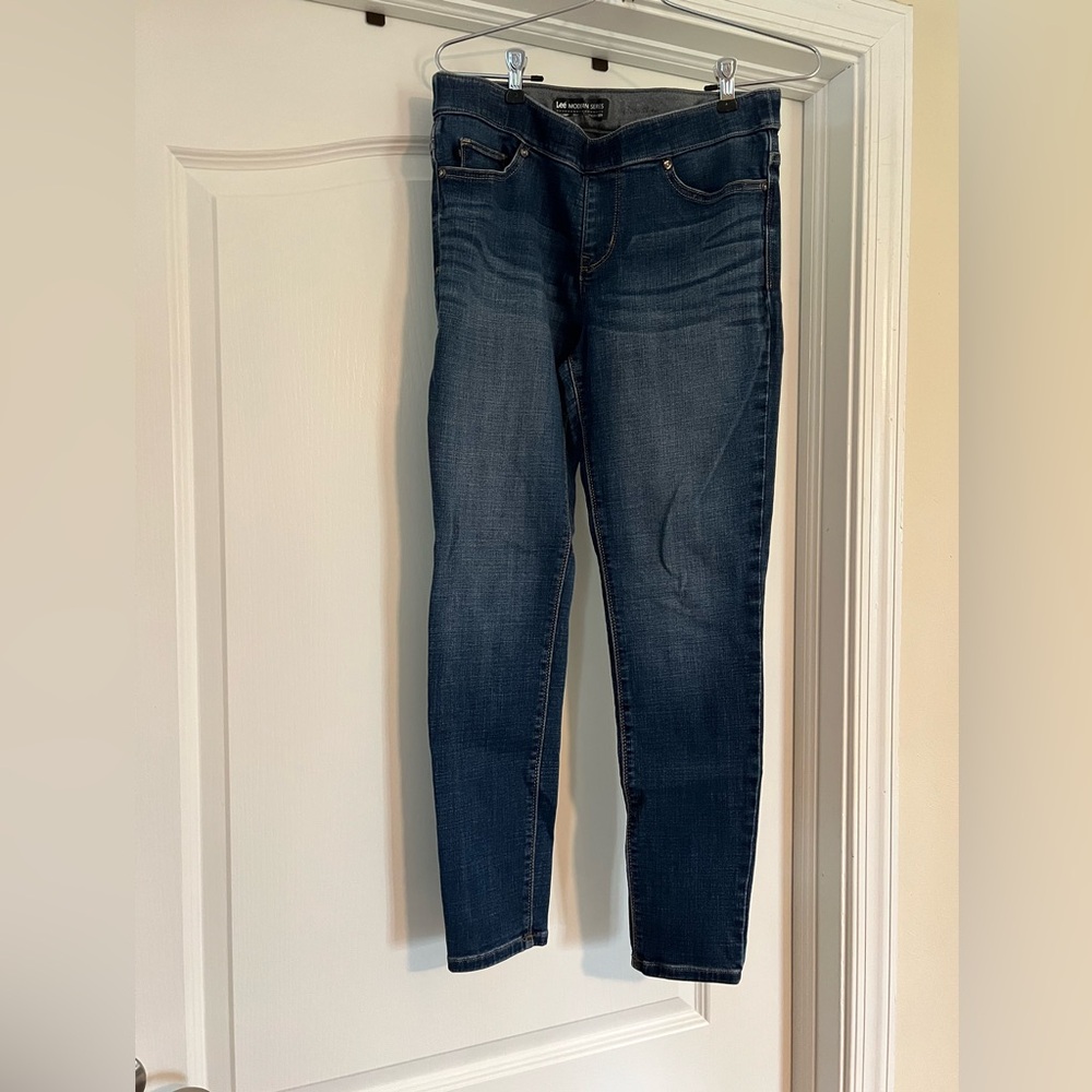 Lee blue washed skinny jeans